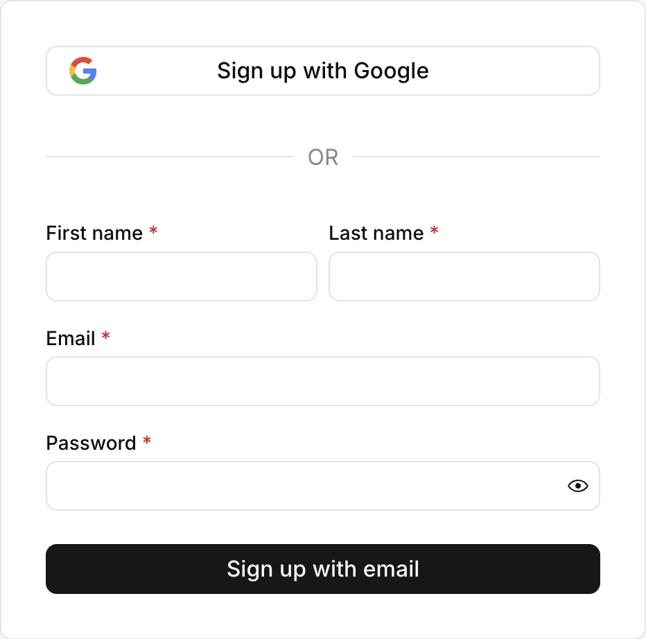 Create Your Account